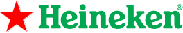 Logo Heineken xanh lá với sao đỏ trên chữ trắng viền đen